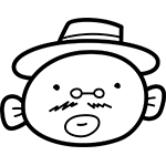 112顔のみ(線画)