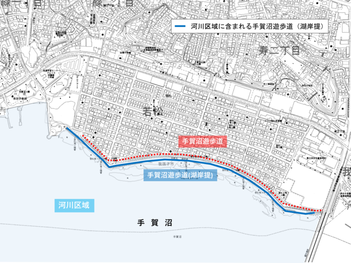 湖岸堤遊歩道図面
